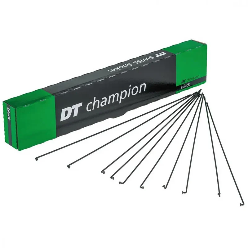 DT Swiss Speiche Champion 2.0 VE100 schwarz 250 mm - robuste J-Bend-Speiche für Straße & MTB