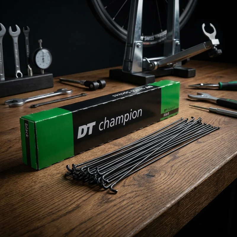 DT Swiss Speiche Champion 2.0 VE100 270 mm schwarz - robuste Allround-Fahrradspeiche
