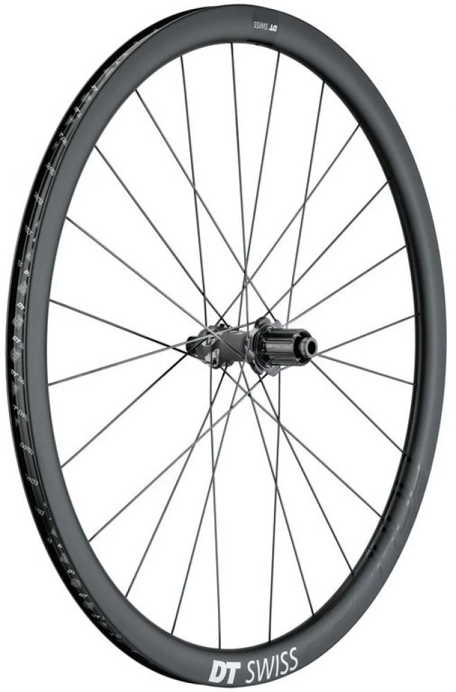 DT Swiss Laufrad PRC 1400 Spline Disc 622x18 mm schwarz - leichtes Carbon-Performance-Laufrad