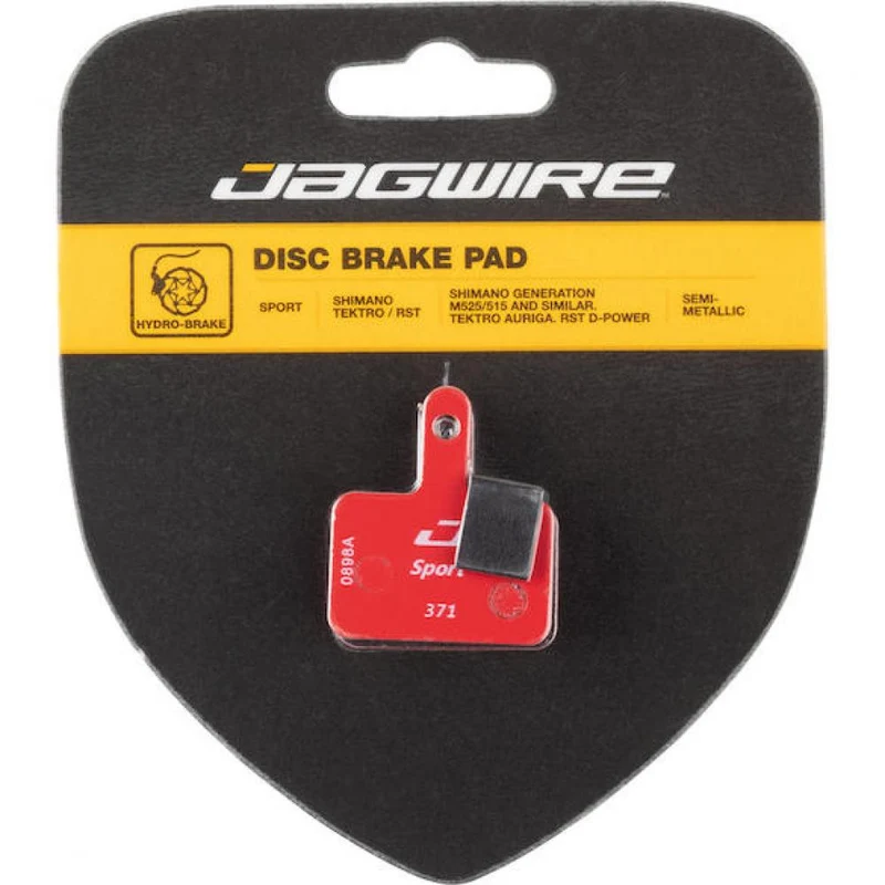 Jagwire Bremsbeläge Disc Sport Semi-Metallic - Shimano/Tektro kompatibel, Rot