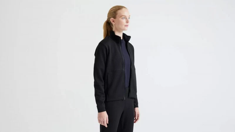 TRACK JACKET WMN BLK XL - Damen Trainingsjacke Schwarz Größe XL