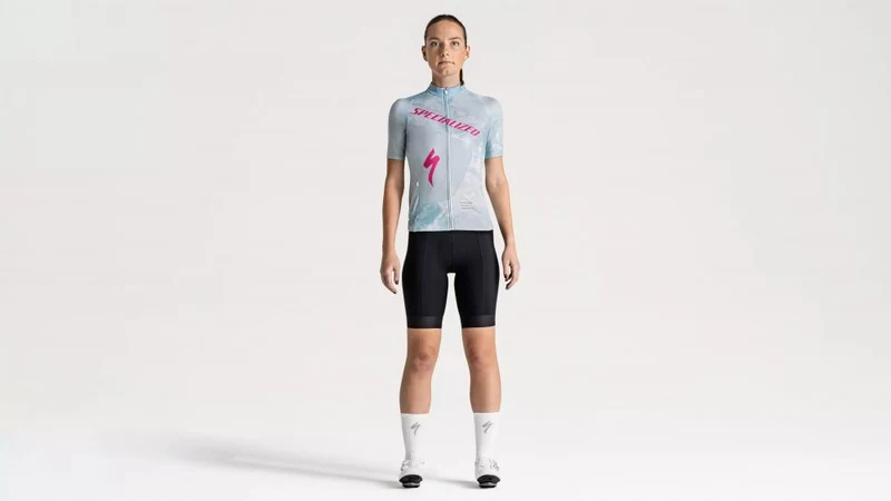 SBC Foundation Graphic Jersey Damen - Kurzarm Funktionsshirt Sea/Rebel Pink Focal - Trikot