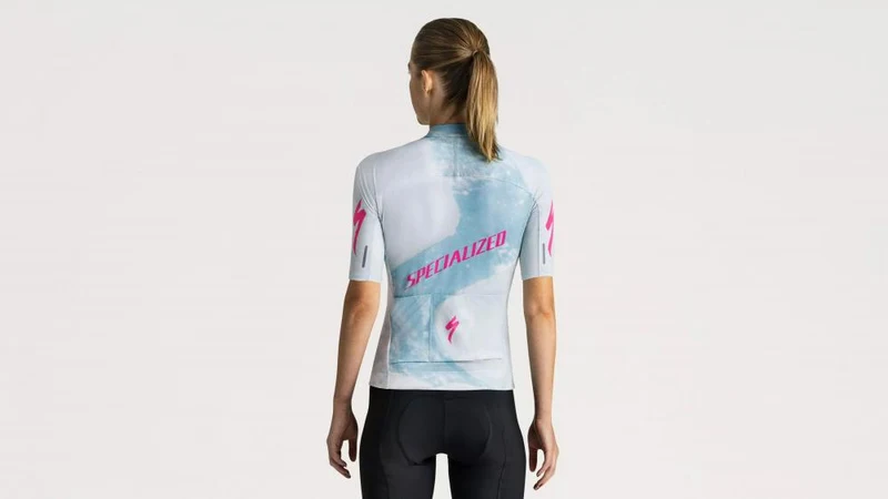 SBC Foundation Graphic Jersey Damen - Kurzarm Funktionsshirt Sea/Rebel Pink Focal - Trikot