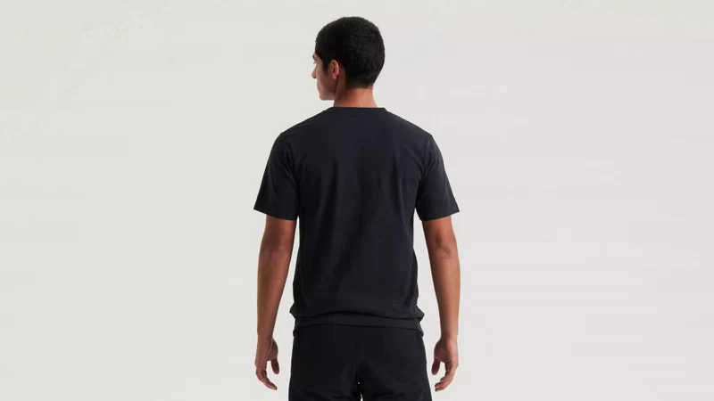 HERITAGE TEE SS BLK XS - Schwarzes Kurzarm T-Shirt aus hochwertiger Baumwolle - Bekleidung