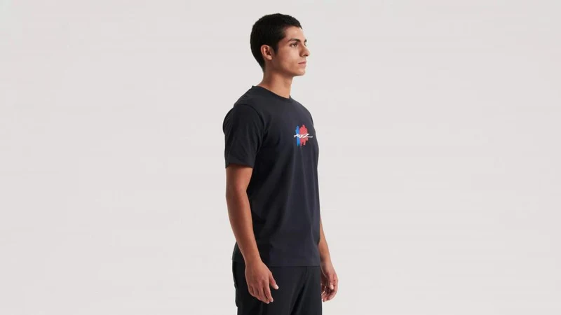 HERITAGE TEE SS BLK XS - Schwarzes Kurzarm T-Shirt aus hochwertiger Baumwolle - Bekleidung