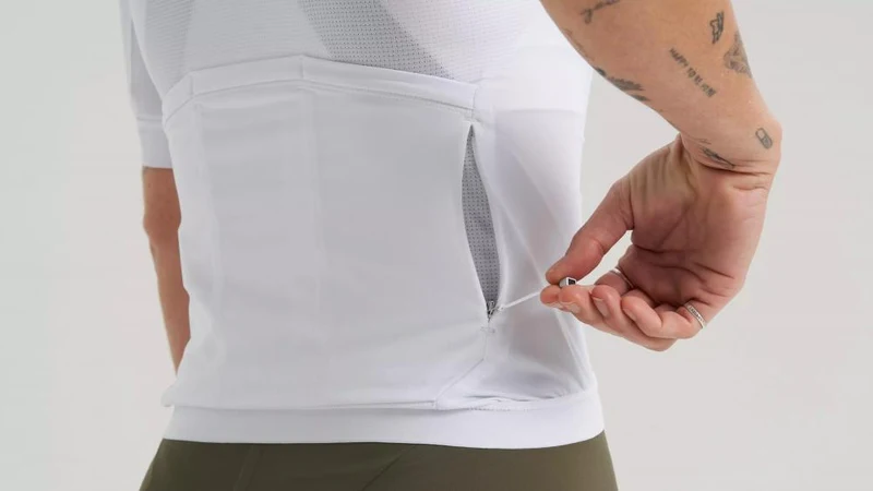 PRIME Damen Jersey Kurzarm Weiß Größe L - Atmungsaktives Fahrradtrikot