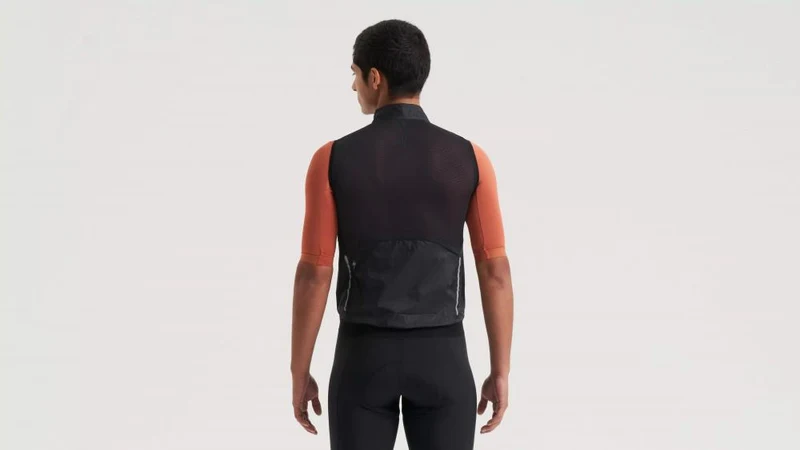 PRIME WIND VEST MEN - Herren Windweste Schwarz Größe S - Bekleidung