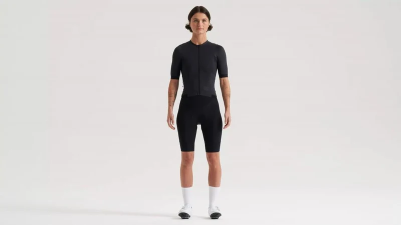 PRIME Damen Kurzarm Jersey Schwarz - Atmungsaktiv & Leicht für Radsport - Trikot