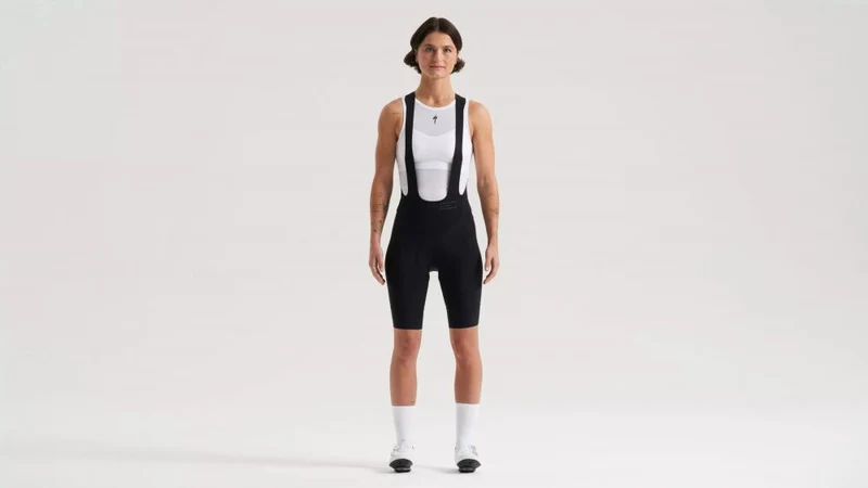 PRIME BIB SHORT WMN BLK M - Damen Trägerhose Schwarz Größe M - Bekleidung
