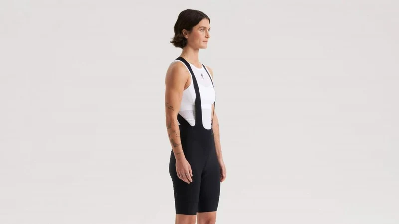 PRIME BIB SHORT WMN BLK M - Damen Trägerhose Schwarz Größe M - Bekleidung