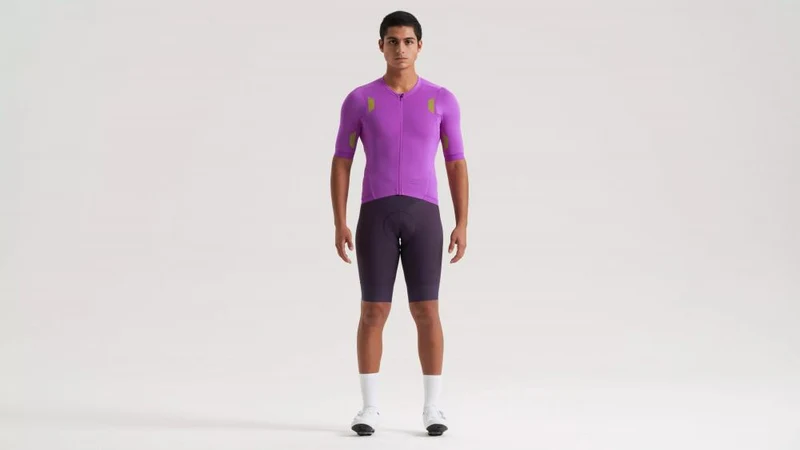 PRIME HYPRVIZ Kurzarm Trikot Herren - High Visibility Fahrradtrikot in Purple Orchid - Jersey