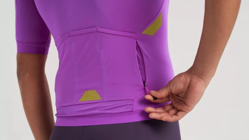 PRIME HYPRVIZ JERSEY SS MEN - Hochsichtbares Kurzarm Radtrikot für Herren in Purple Orchid