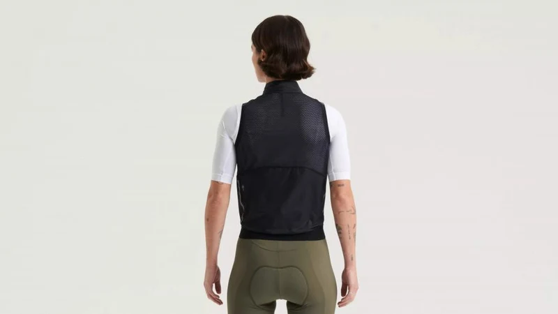PRIME Windweste Damen Schwarz XL - Leichte Fahrradweste - Bekleidung