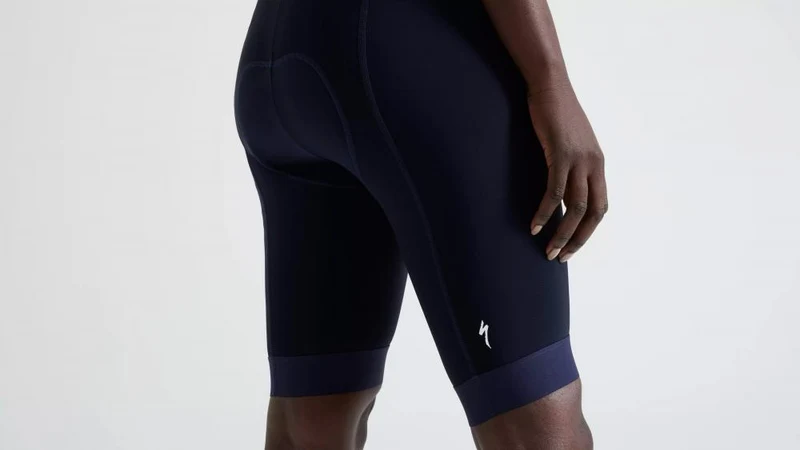 SBC FOUNDATION Damen Trägerhose Kurz - Navy Blau Größe S - Bibshort