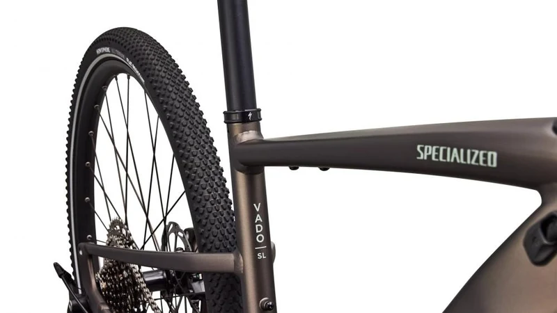 VADO SL 4.0 E-Bike - Leichtes City E-Bike mit Turbo SL Motor - Größe S - Gun Metal/Sage Green - E-City Bike