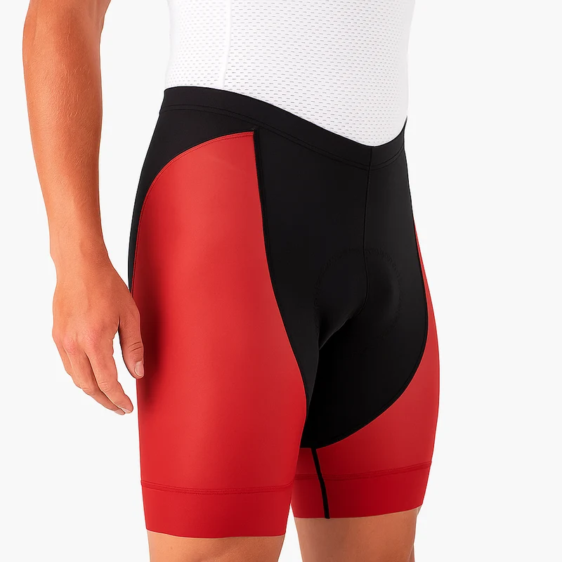 Red Gel Padded Cycling Shorts