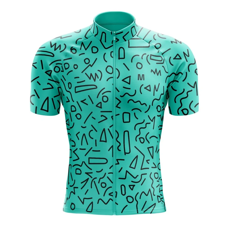 Men's Tile Figures Cycling Jersey