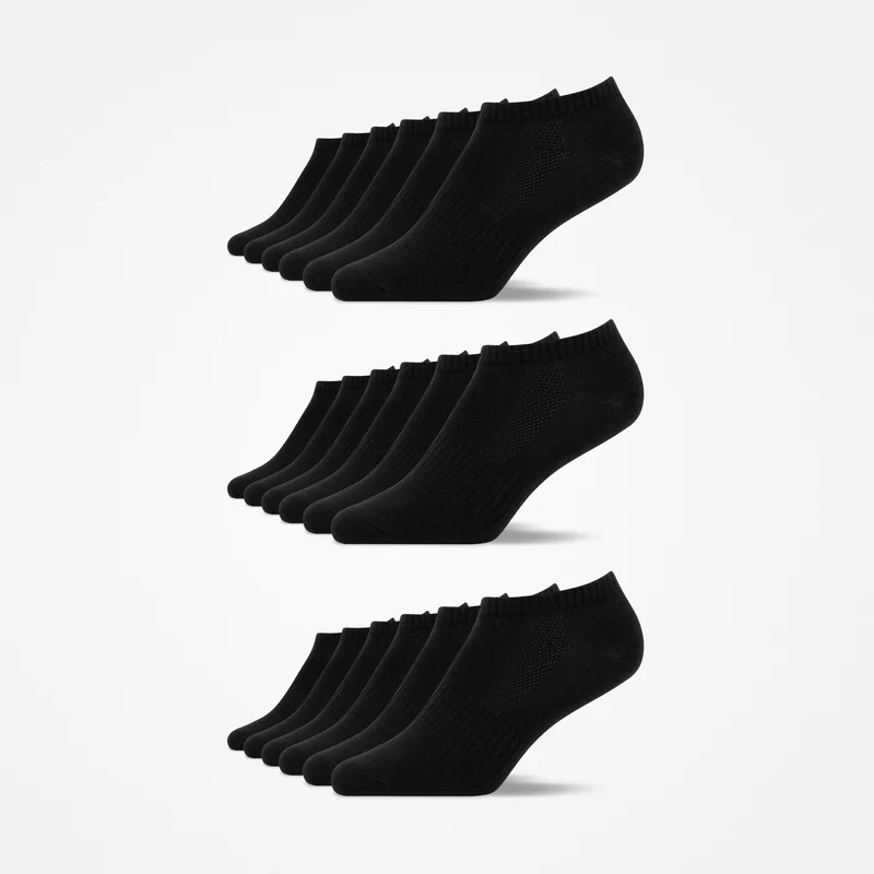 Premium Sneaker Socken | Schwarz