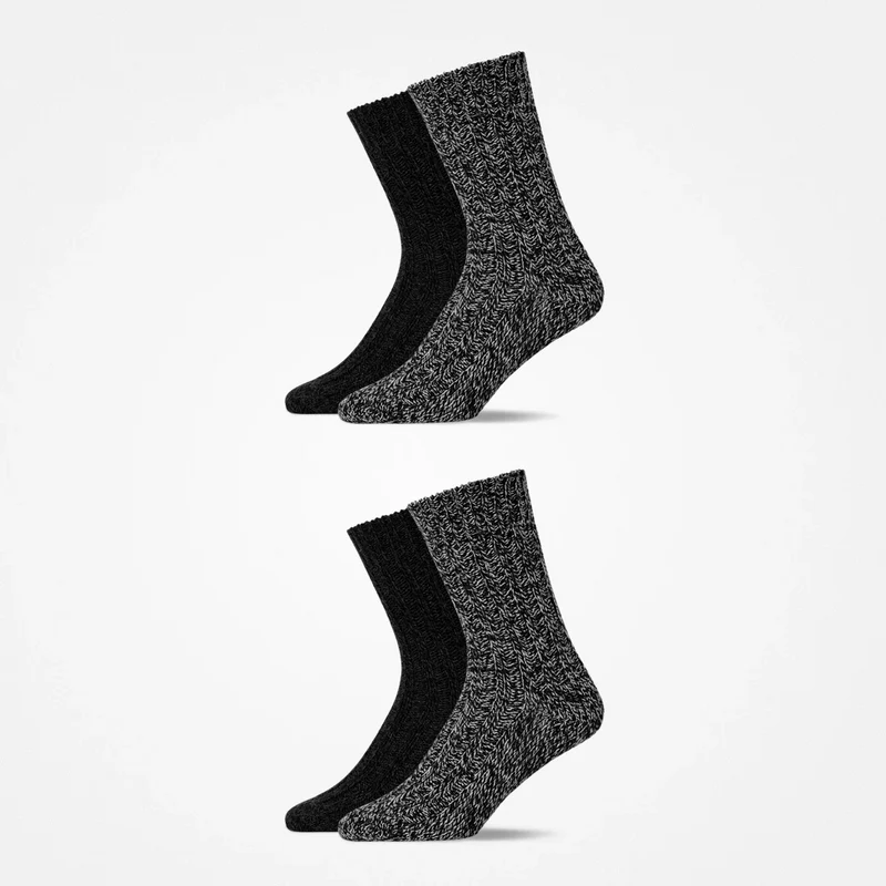 Norweger Socken | Mix (Grau/Schwarz)