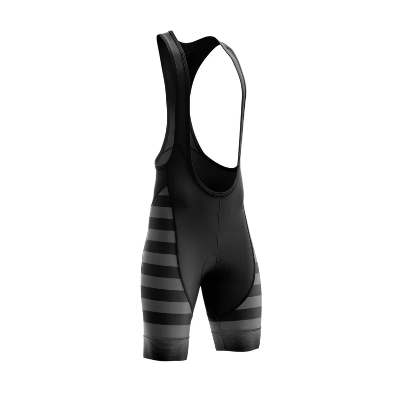 Grey Stripes Cycling Bib Shorts