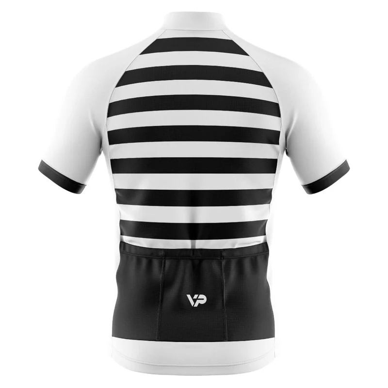 White Stripes Cycling Kit