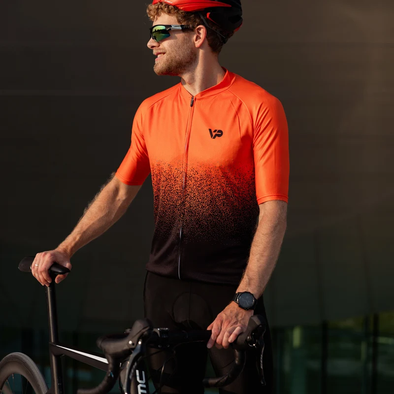 Orange Gradient Cycling Jersey