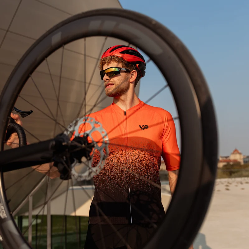 Orange Gradient Cycling Jersey
