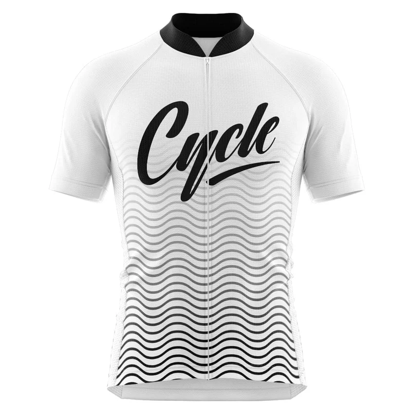 White Cycling Jersey VP12