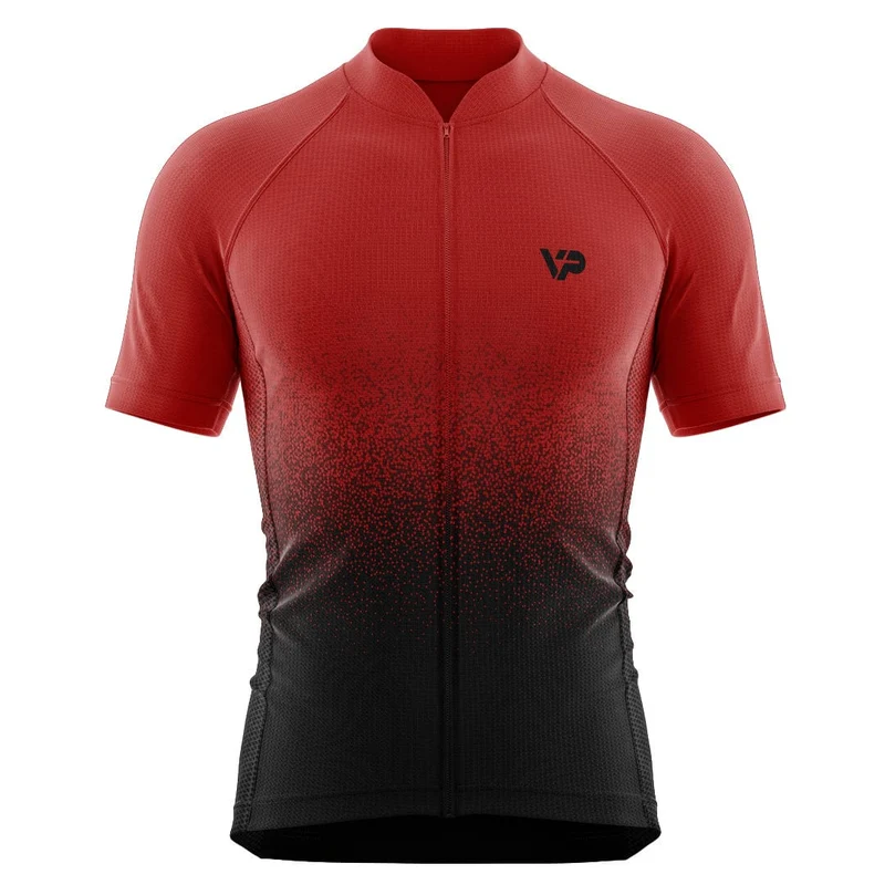 Red Gradient Cycling Jersey