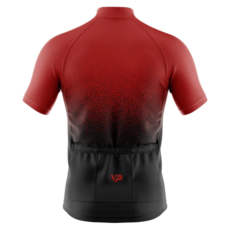 Red Gradient Cycling Jersey