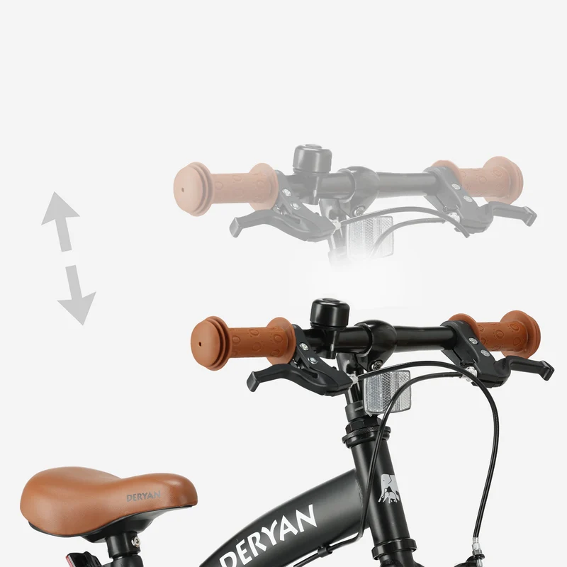 Luxus Kinderfahrrad 12 Zoll - 3 in 1 - Laufrad Schwarz