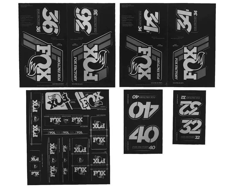 FOX Heritage Decal Kit Fork & Shock | bis MY20 | Silver