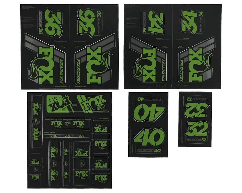 FOX Heritage Decal Kit Fork & Shock | bis MY20 | Green