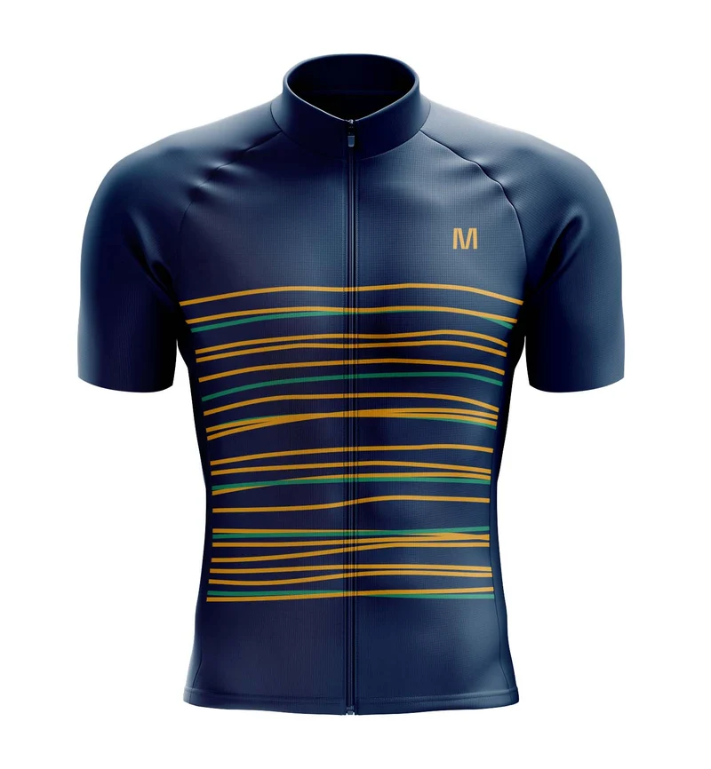 Men's Dark Blue Cycling Jersey