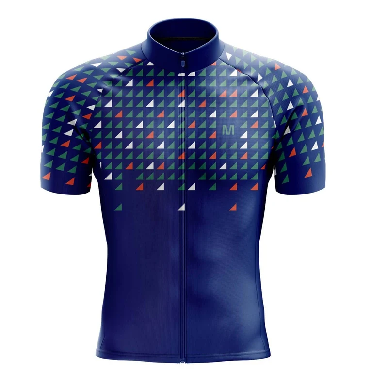 Men's Blue Triangles Cycling Jersey