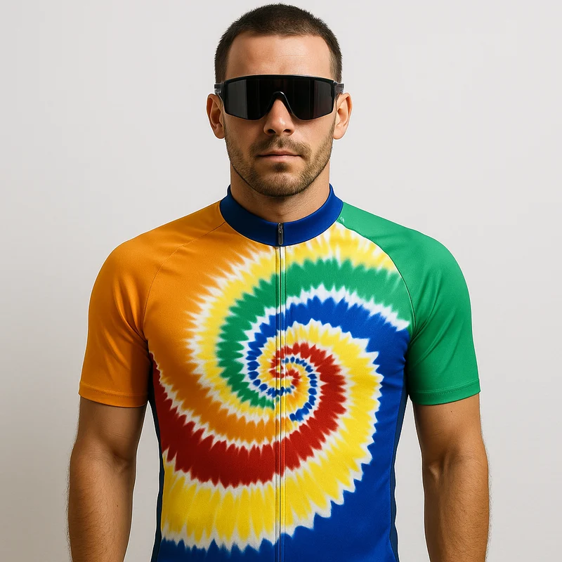 Men's Tie Dye Cycling Jersey