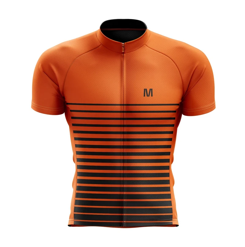 Men's Orange Cycling Jersey