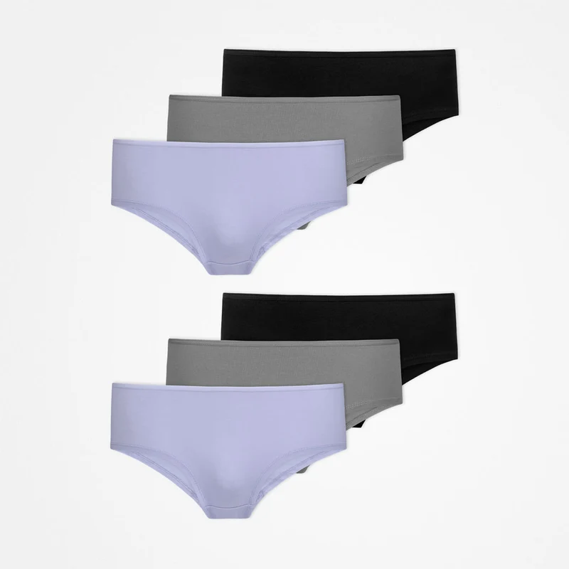 Hipster Panties | Mix (Lila/Grün/Schwarz)