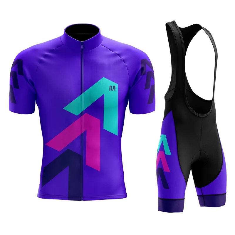 Men's Purple Arrows Cycling Jersey or Bib Shorts