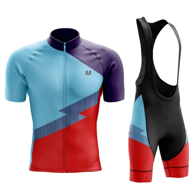 Men's Blue Side Cycling Jersey or Bib Shorts