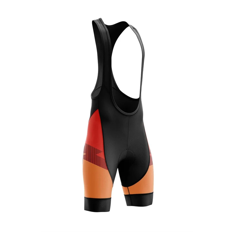 Orange Side Cycling Bib Shorts