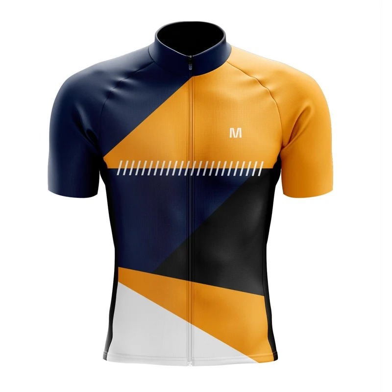 Men's Yellow Side Cycling Jersey