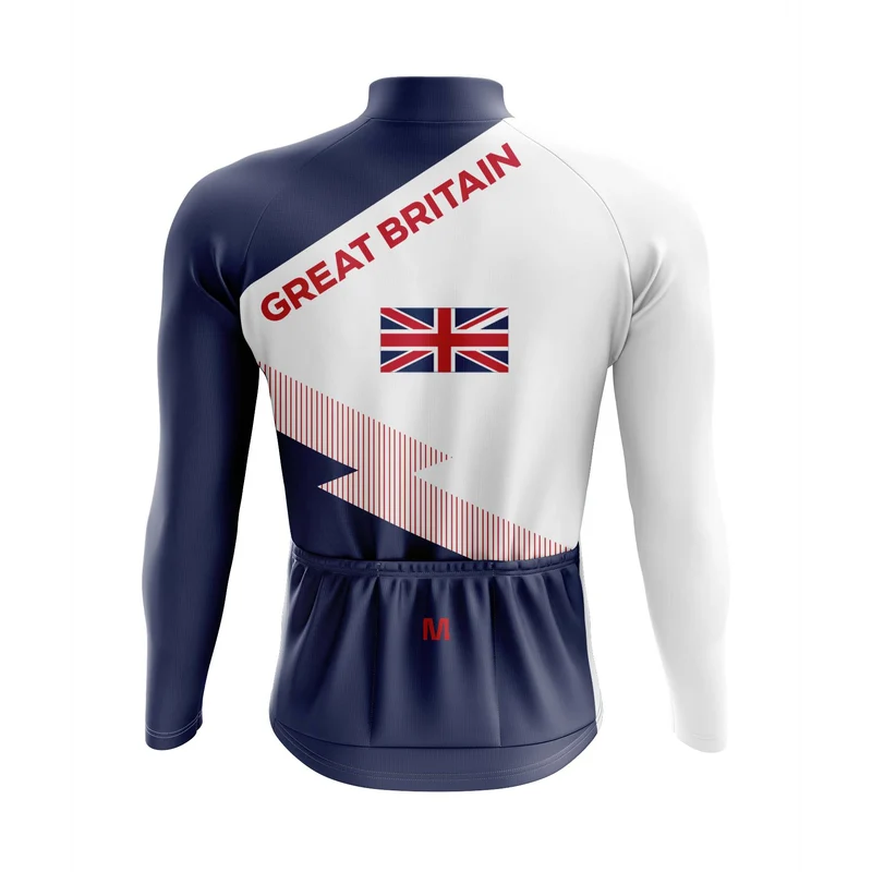 Men's Great Britain Long Sleeve Cycling Jersey
