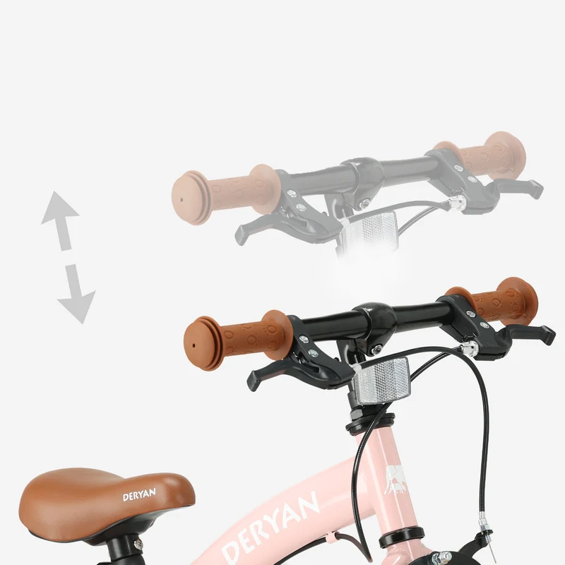 Luxus Kinderfahrrad 12 Zoll - 3 in 1 - Laufrad Rosa