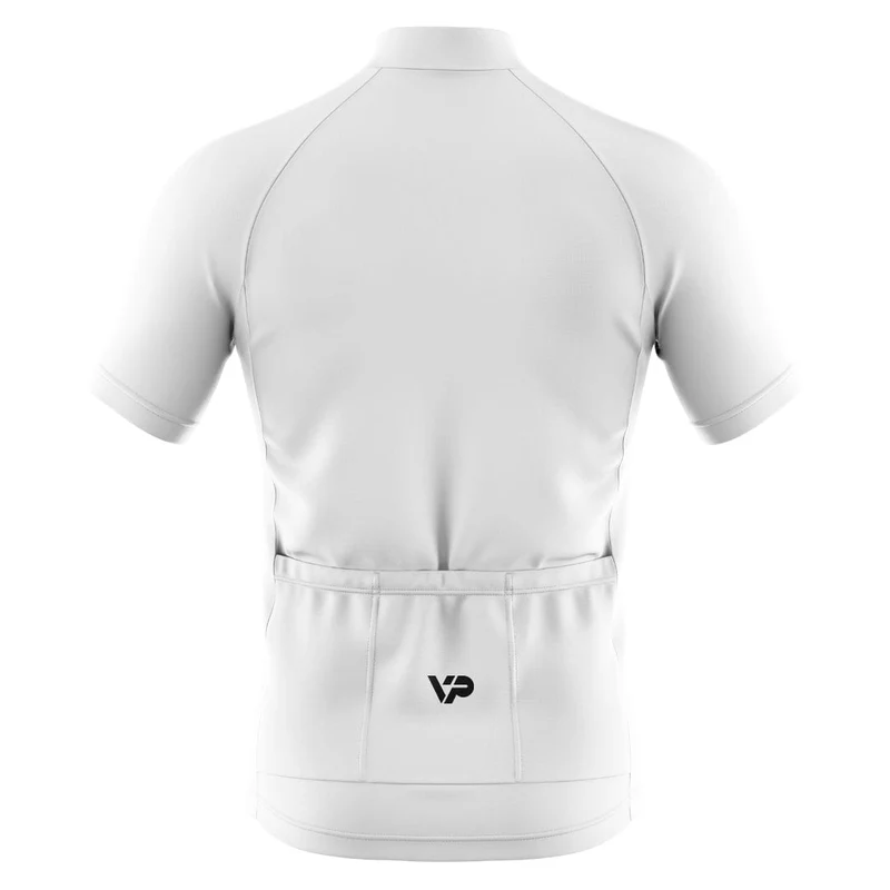 All White Cycling Jersey