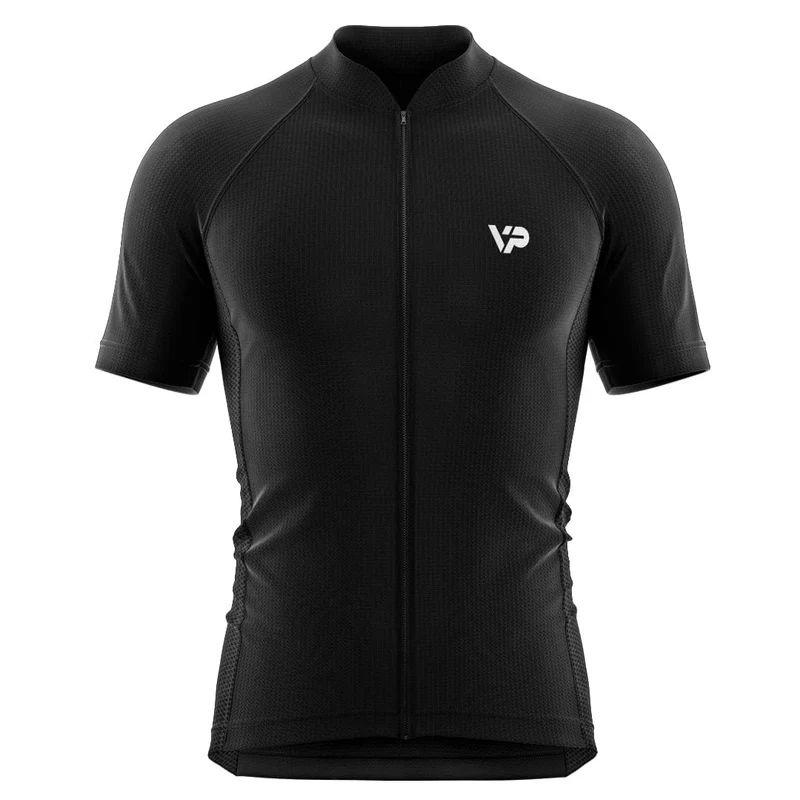 All Black Cycling Jersey
