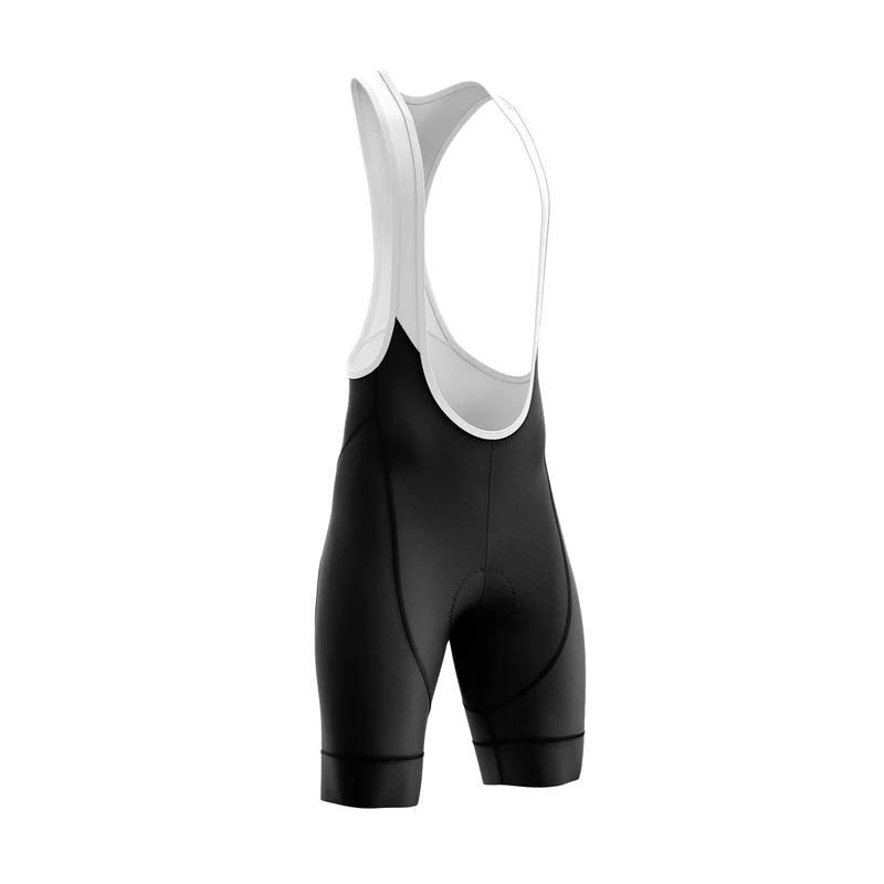 Black White Cycling Bib Shorts