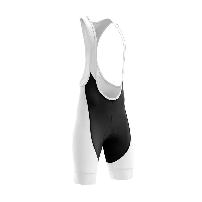 All White Cycling Bib Shorts