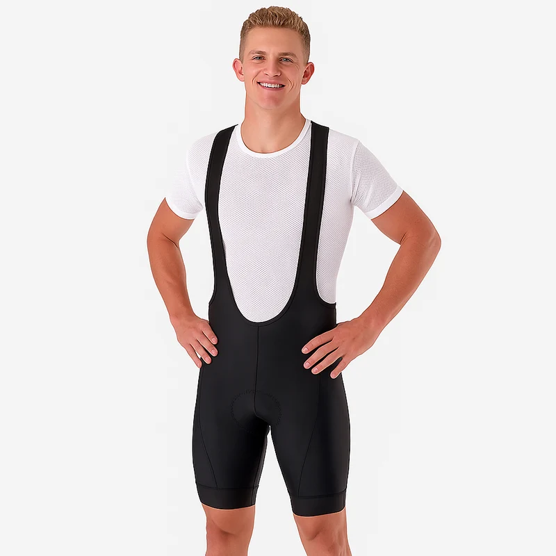 All Black Cycling Bib Shorts