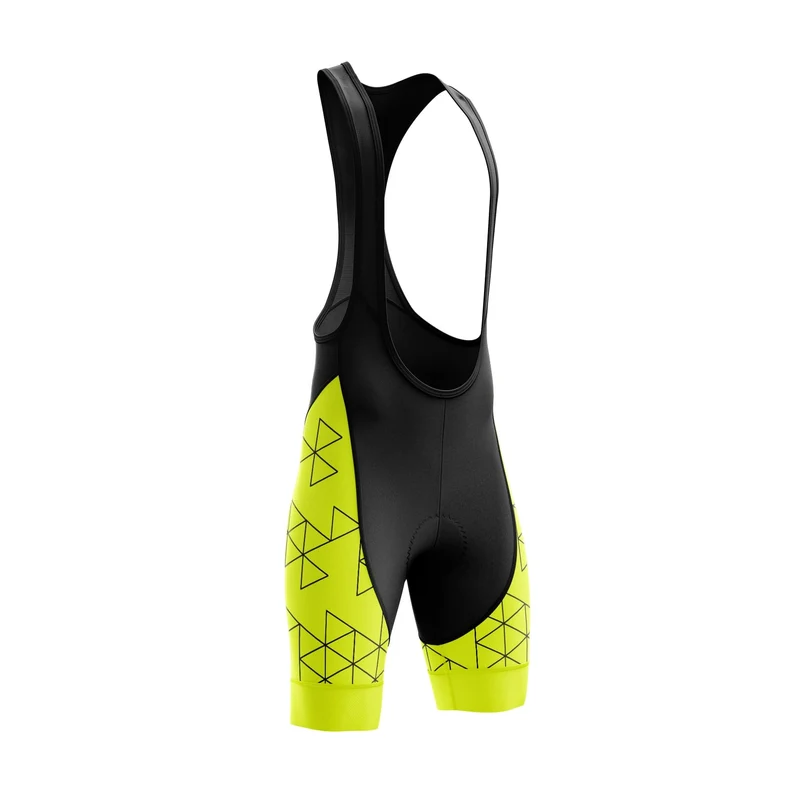 Hi Viz Cycling Bib Shorts - Yellow